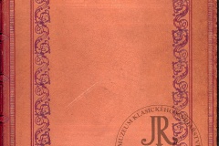 Pamětní kniha, umělecká knižní vazba, celokožená, vázal Antonín Tvrdý 1941. Titul: Pamětní kniha Přátelé a hosté u Rajmanů.