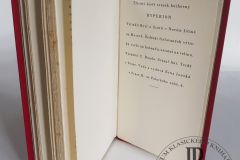 Umělecká knižní vazba z roku 1929, vázal Antonín Tvrdý.  Titul: Platon, Obrana Sokratova,
