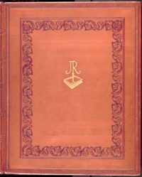 Umělecká vazba - Kniha hostů, kteří navštěvovali Rajmanovo knihařství