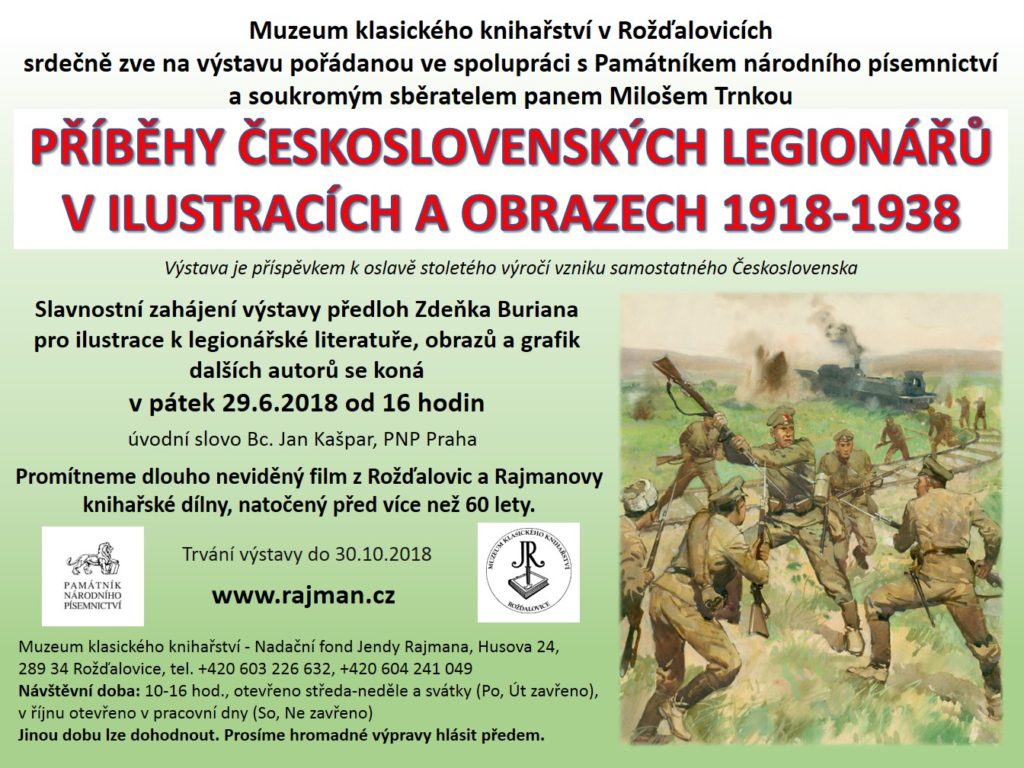 Plakát výstavy Příběhy československých legionářů v ilustracích a obrazech 1918-1938