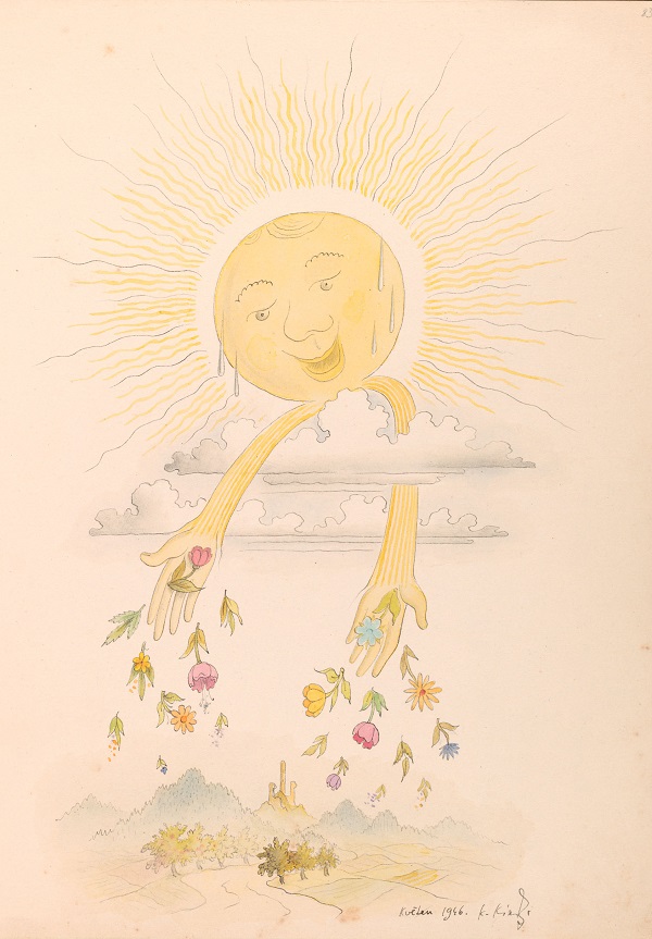 Karel Kinský- kresba v Rajmanově Knize hostů